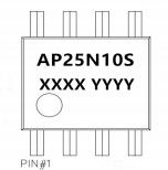 AP25N10X Mosfet Power Transistor 25A 100V TO-252 SOP-8 DC-DC محولات